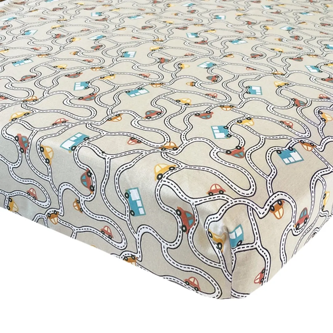 BINK Bedding Hoeslaken Traffic Beige