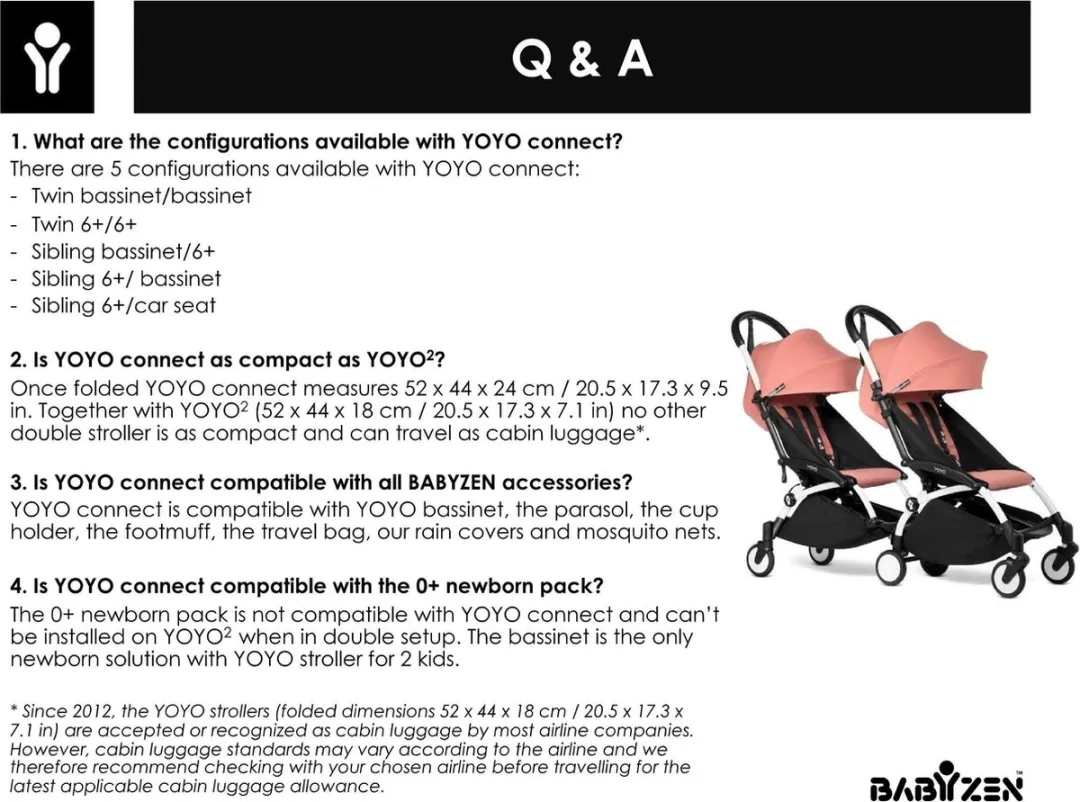 Babyzen YOYO Connect Frame - Black