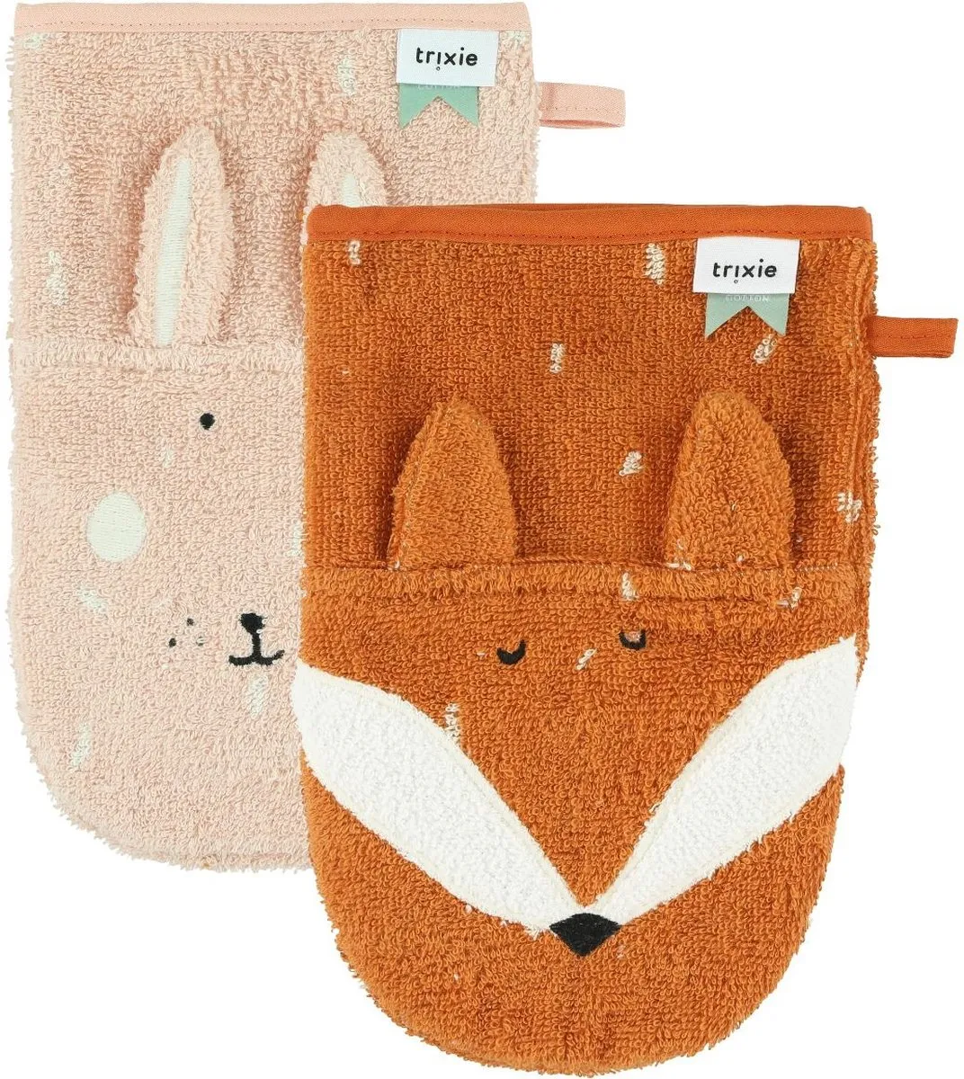 Trixie Washandje 2-pack - Biologisch Katoen - 14x22cm
