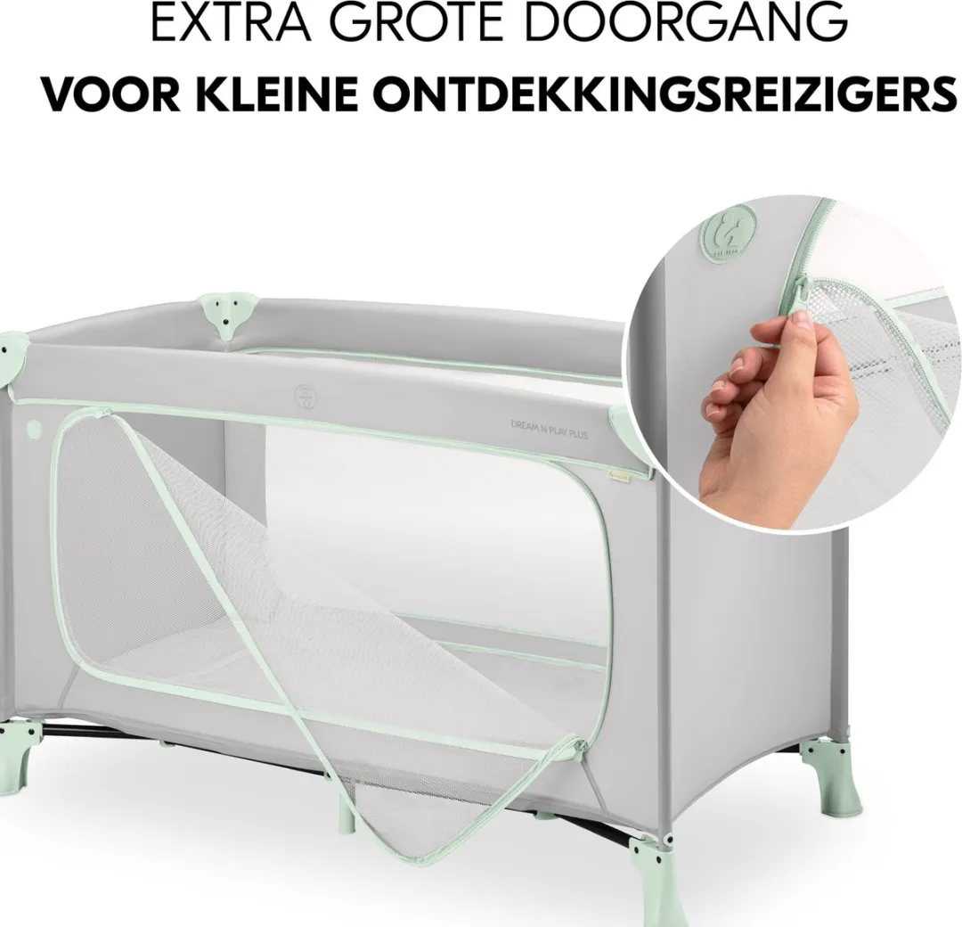 Hauck Dream N Play Plus Campingbedje - Dusty Mint