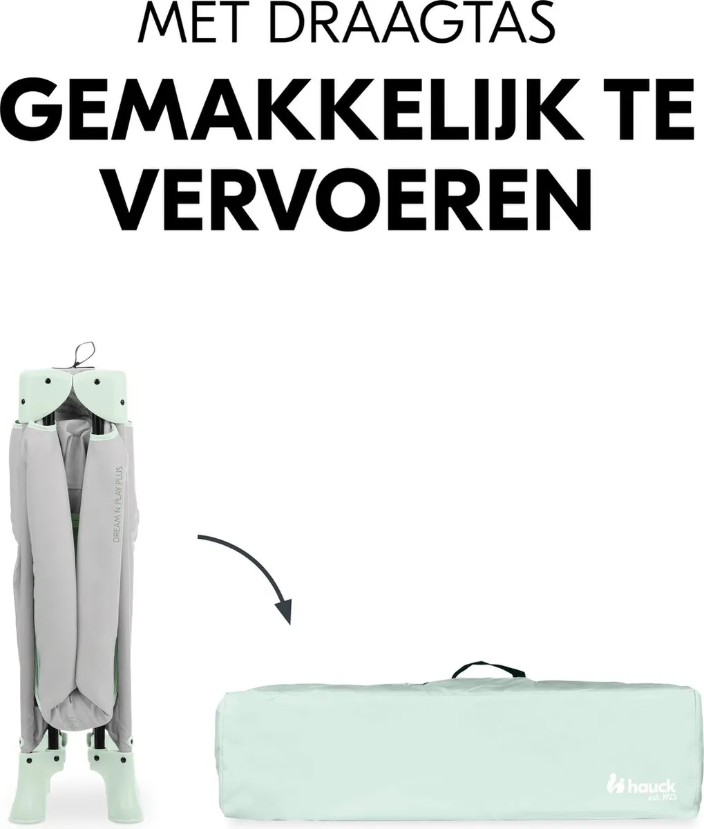 Hauck Dream N Play Plus Campingbedje - Dusty Mint