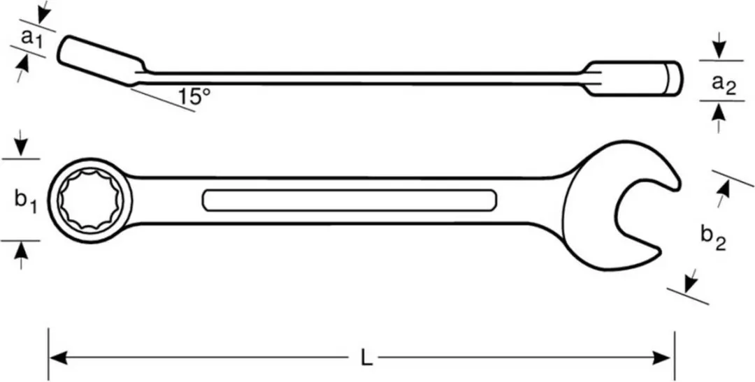 Bahco 1RM-24 Steek-/ringratelsleutel 24mm