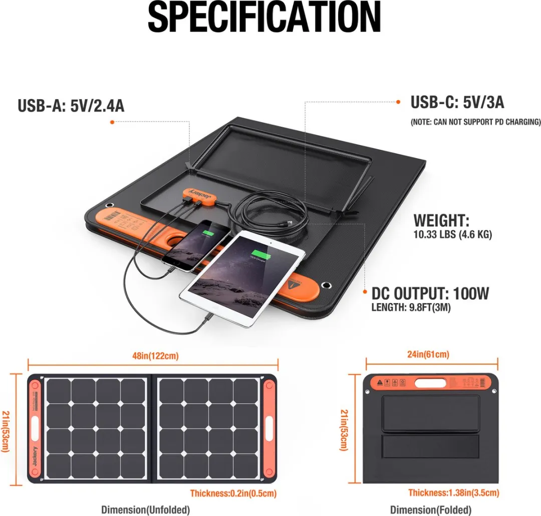 Jackery Explorer 1000 Powerstation - 1002Wh 1000W - met 1x 100W Zonnepaneel