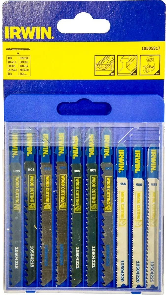 Irwin Metaal & Hout Decoupeerzaagblad 10505817 - 10 Stuks