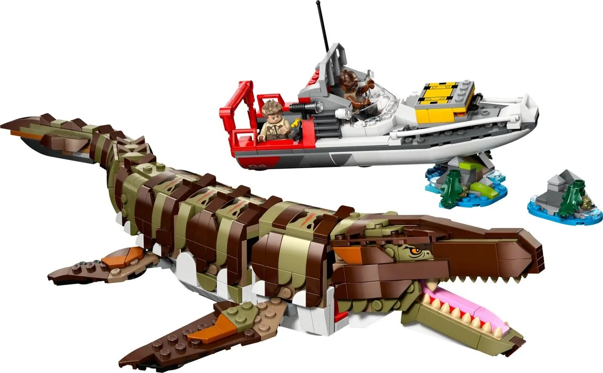 LEGO 76974 Mosasaurussen Bootmissie - 858 Stukken