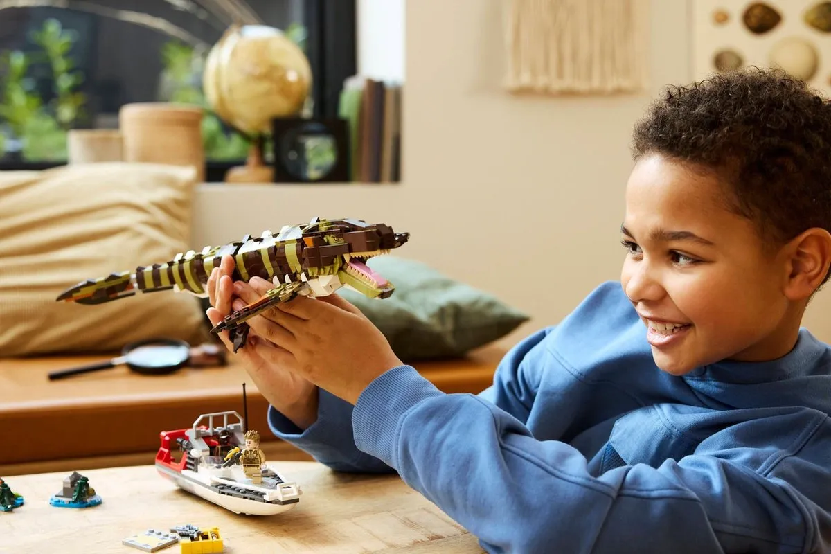 LEGO 76974 Mosasaurussen Bootmissie - 858 Stukken