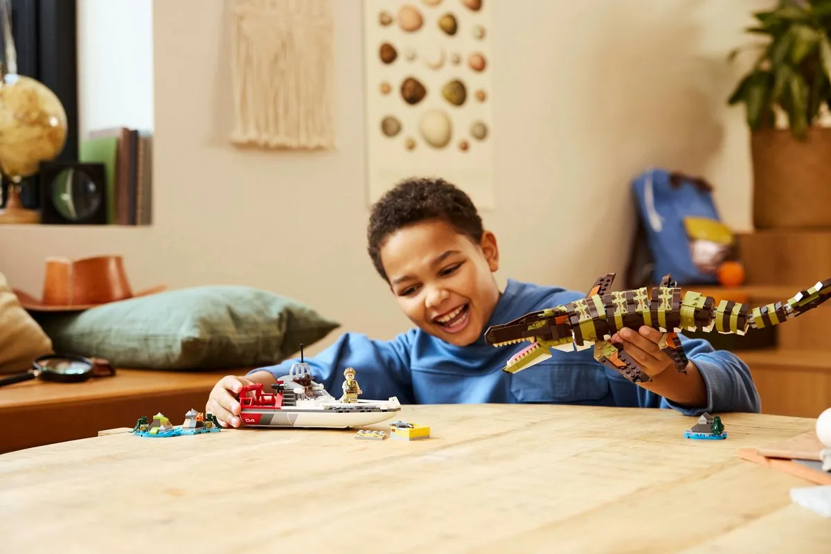 LEGO 76974 Mosasaurussen Bootmissie - 858 Stukken