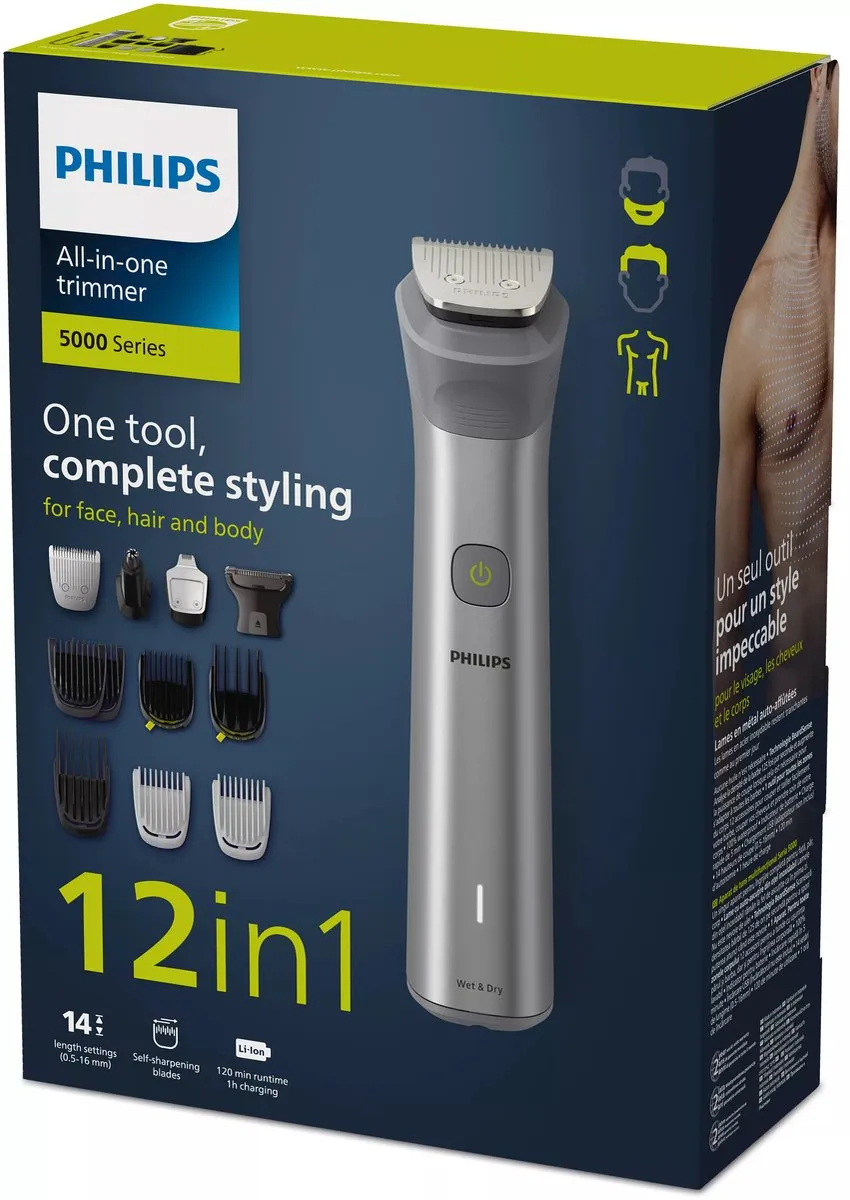 Philips Series 5000 MG5950/15 All-in-One Trimmer - 12 Opzetstukken