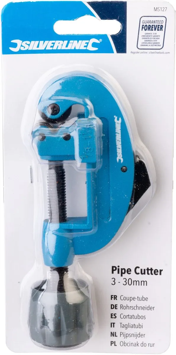 Silverline Pijpsnijder MS127 3-30mm - Blauw