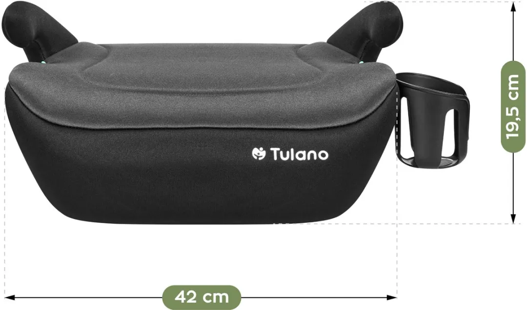 Tulano Cabby 20 Autostoel Verhoger i-Size 125–150cm Grijs