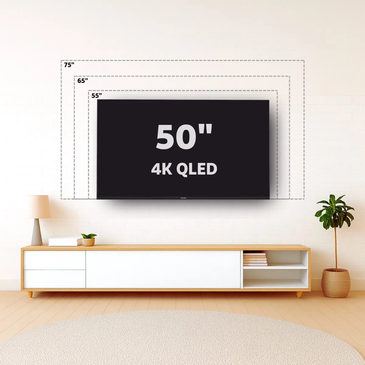 Salora 50QLEDTV 50 Inch Smart QLED TV - Zwart