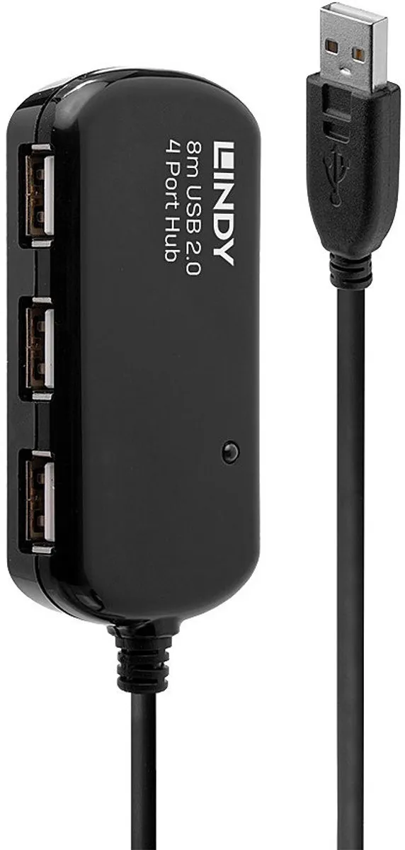 Lindy USB 2.0 42781 Activ Hub - 8m - Zwart - afbeelding 6 van 6