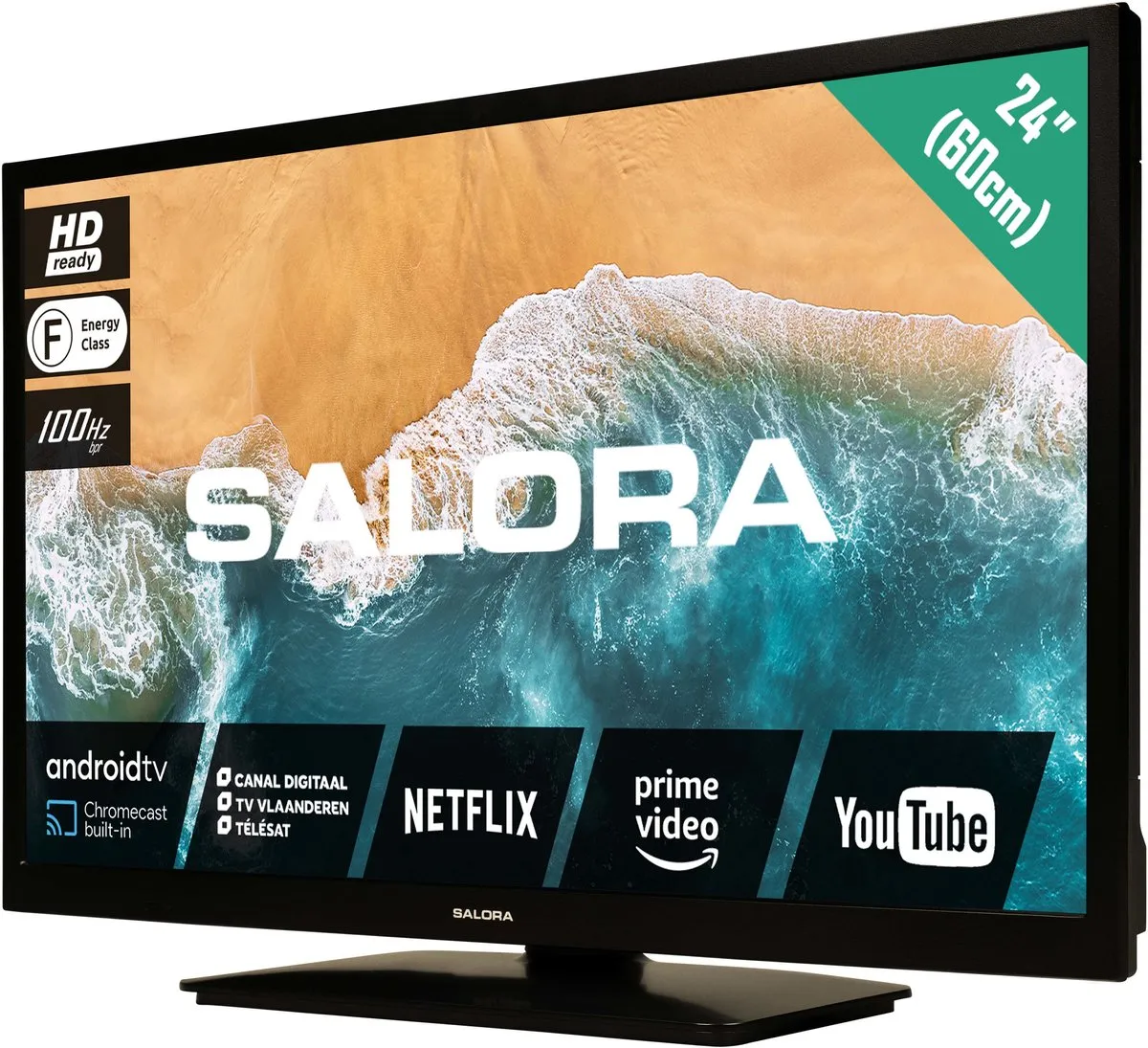 Salora 24MBA300 Smart TV 24" HD - Zwart