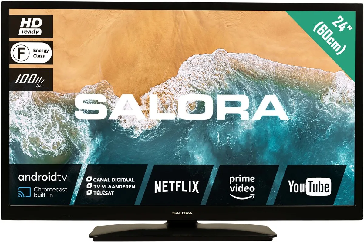 Salora 24MBA300 Smart TV 24" HD - Zwart