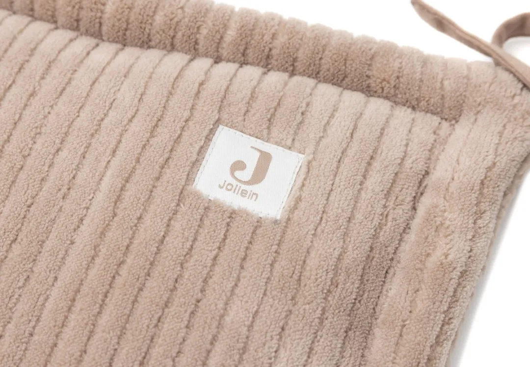 Jollein Baby Bedbumper Ledikant 180x30cm - Katoen Cloudy Rib Milky Coffee