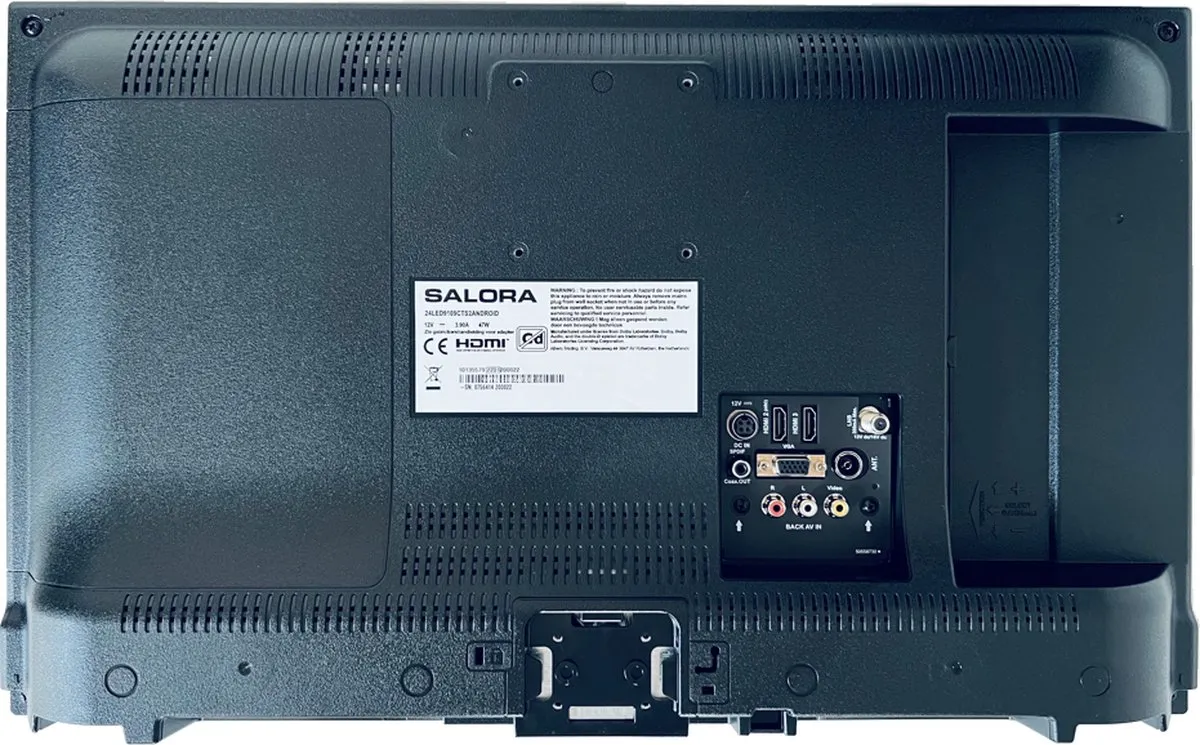Salora 24LED9109CTS2 Android TV 24" - HD - Zwart