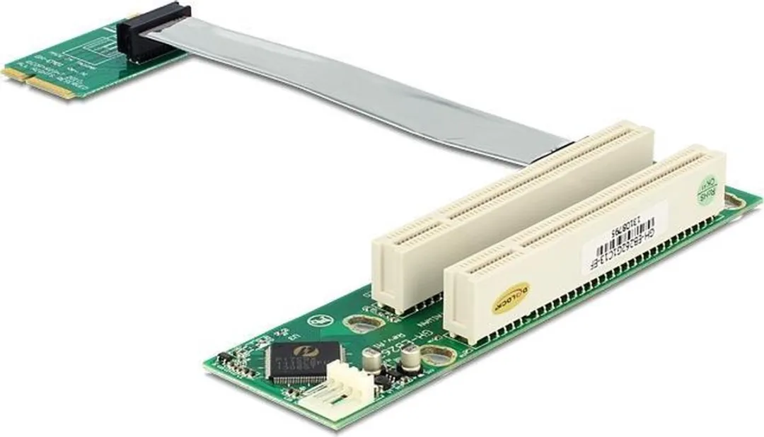 Delock Riserkaart Mini PCIe > 2x PCI