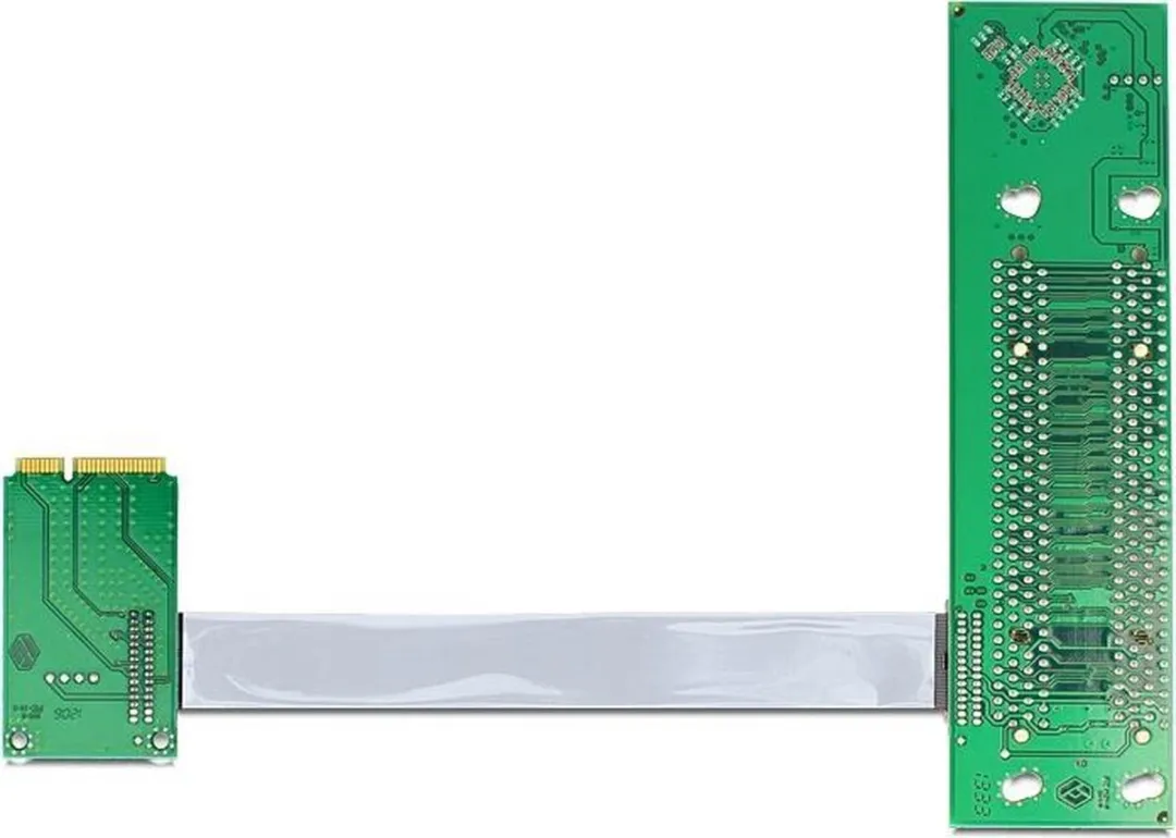 Delock Riserkaart Mini PCIe > 2x PCI - 13cm - Groen