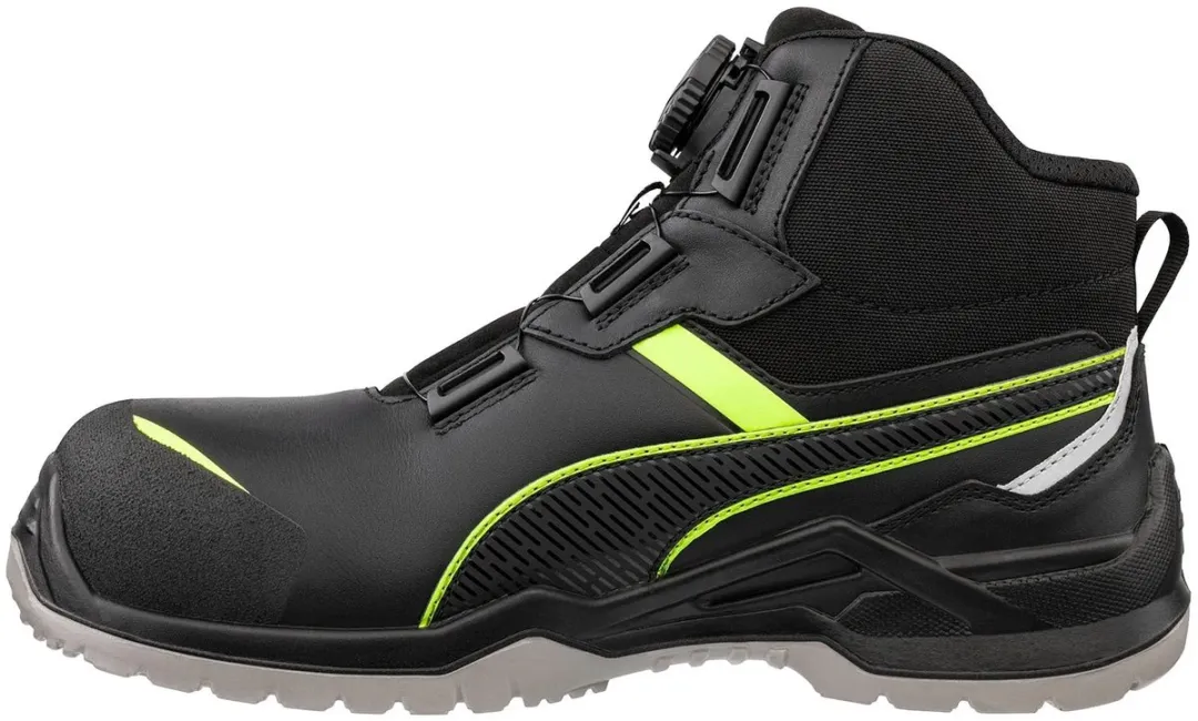 PUMA Krypton Green Disc Mid S3S ESD - Groene Veiligheidsschoen 39