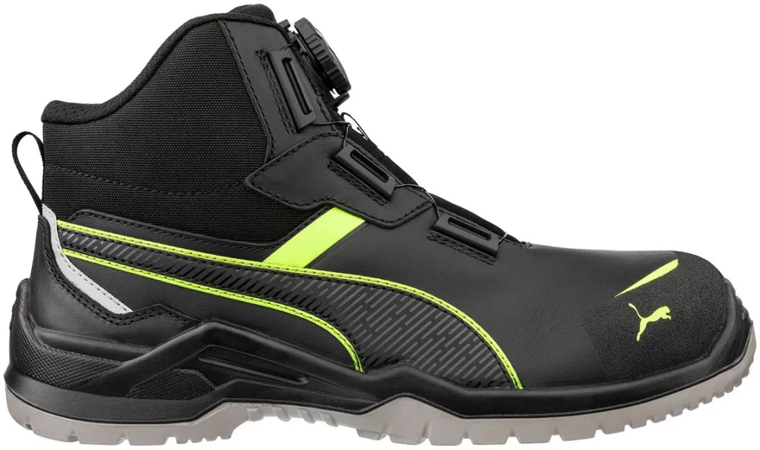 PUMA Krypton Green Disc Mid S3S ESD - Groene Veiligheidsschoen 39