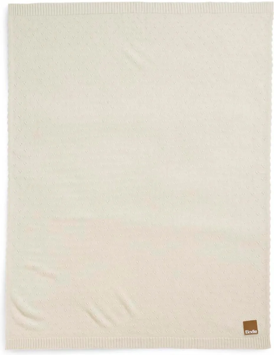Elodie Pointelle Dekentje 75x100cm - Creamy White