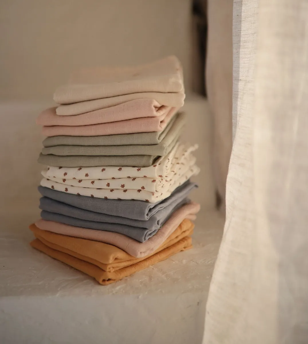 Mushie Multidoek Fog 3-Pack - Grijs