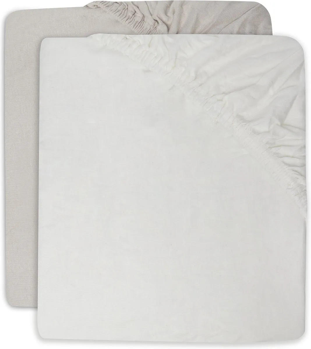 Jollein Baby Hoeslaken Jersey Ivory/Nougat