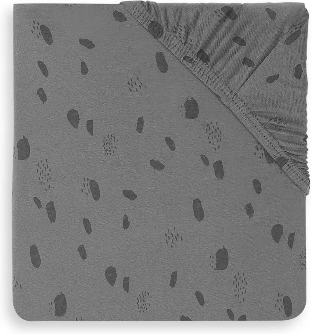 Jollein Baby Hoeslaken Boxmatras Jersey 75x95cm Storm Grey