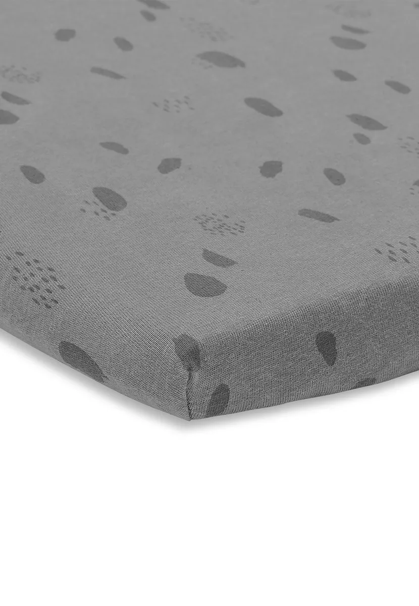 Jollein Baby Hoeslaken Boxmatras Jersey 75x95cm Storm Grey