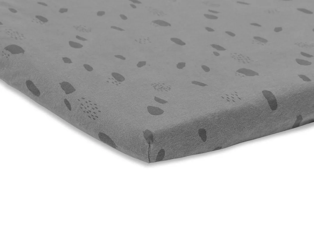 Jollein Baby Hoeslaken Boxmatras Jersey 75x95cm Storm Grey