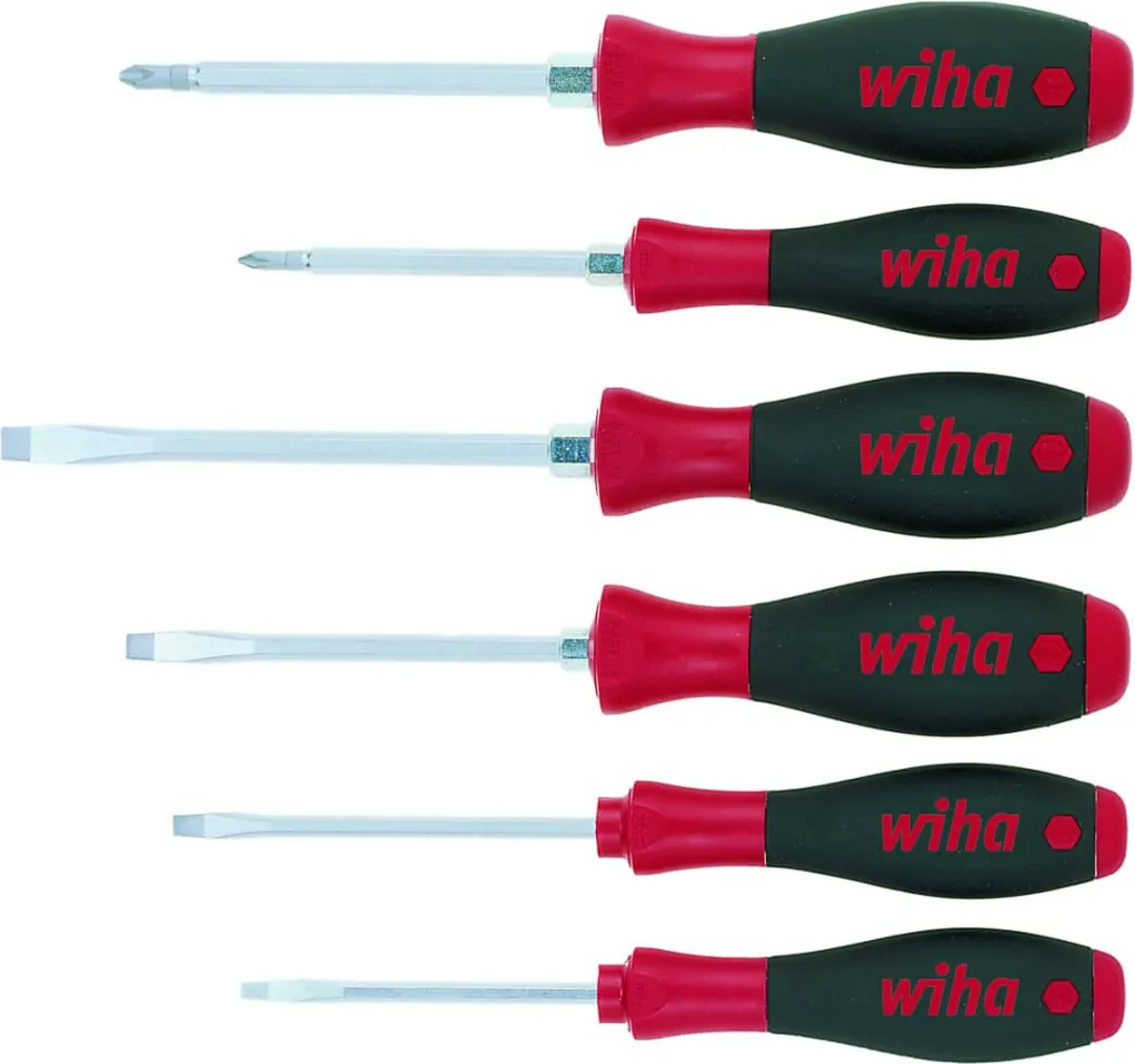 Wiha 308HK6 SoftFinish Schroevendraaierset 6-delig - PH