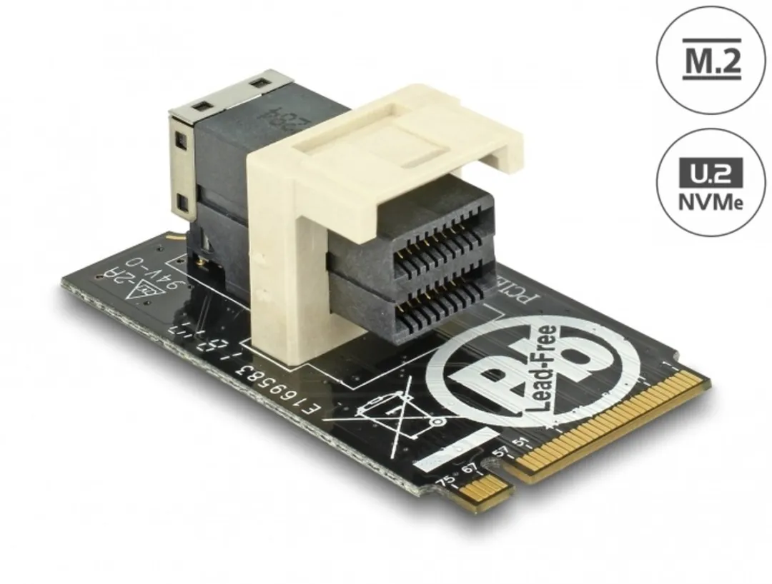Delock 63918 Mini-SAS Interfacekaart - Zwart