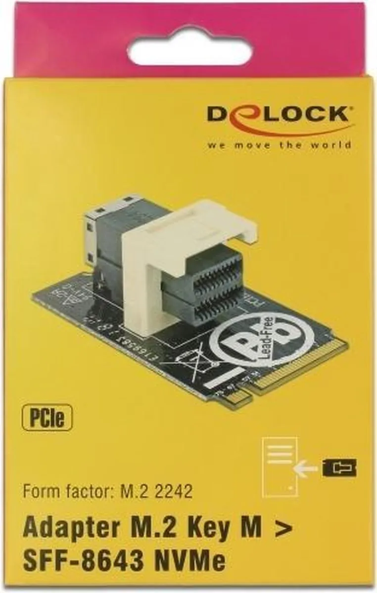 Delock 63918 Mini-SAS Interfacekaart - Zwart