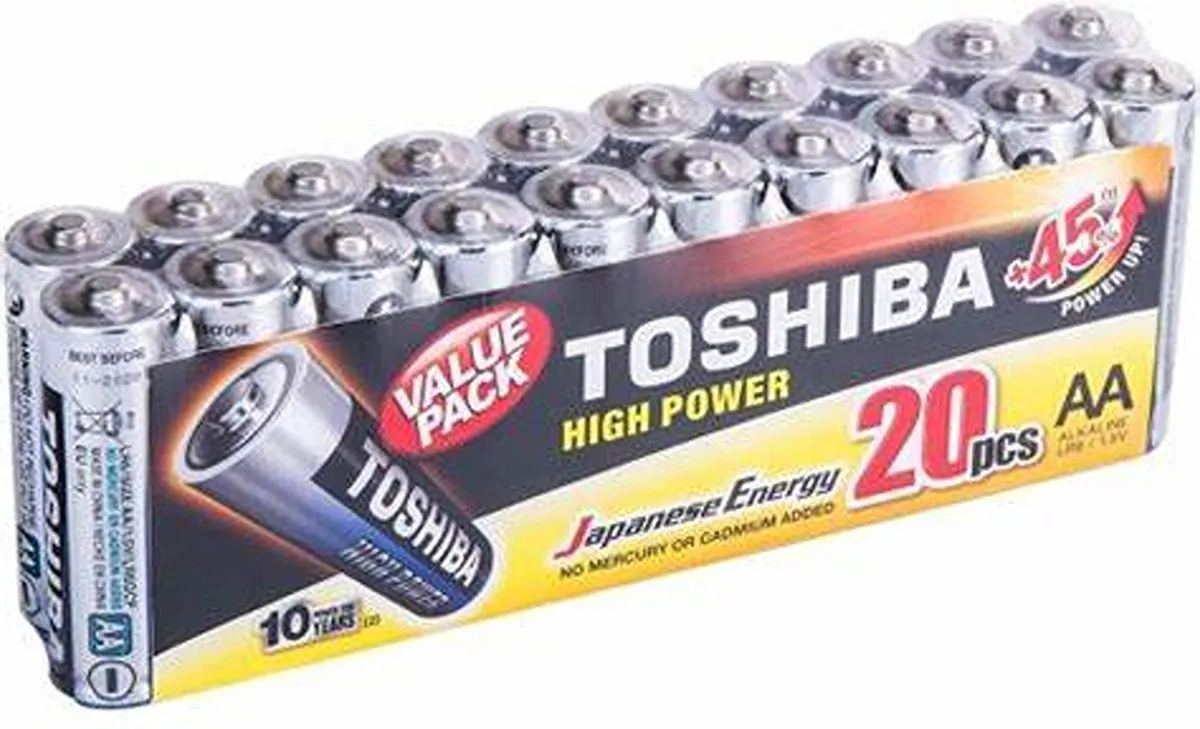 Toshiba R6ATPACK12 AA Batterijen - 12 Stuks