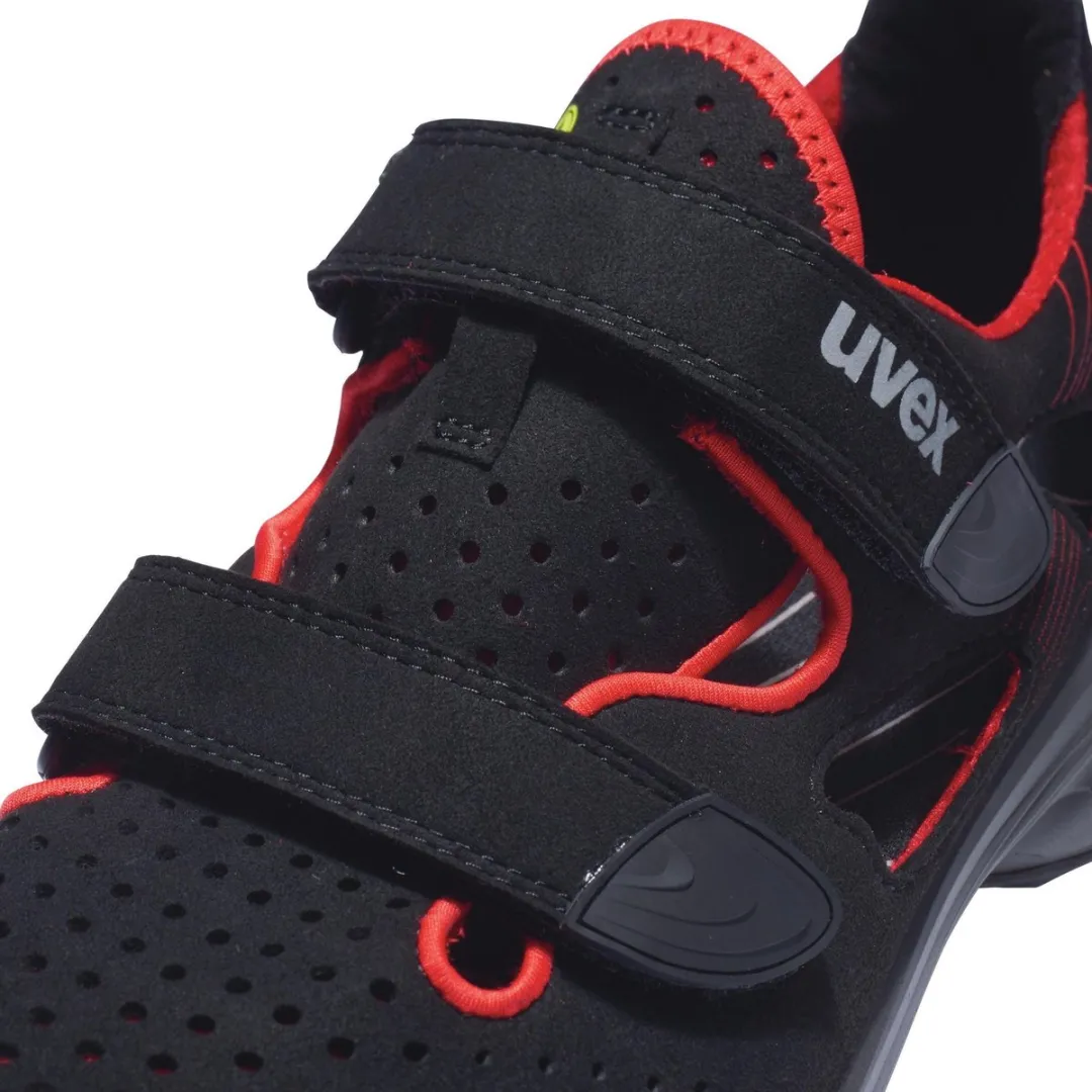 Uvex 1 G2 Sandalen S1P 68363 - Maat 44 - Zwart/Rood