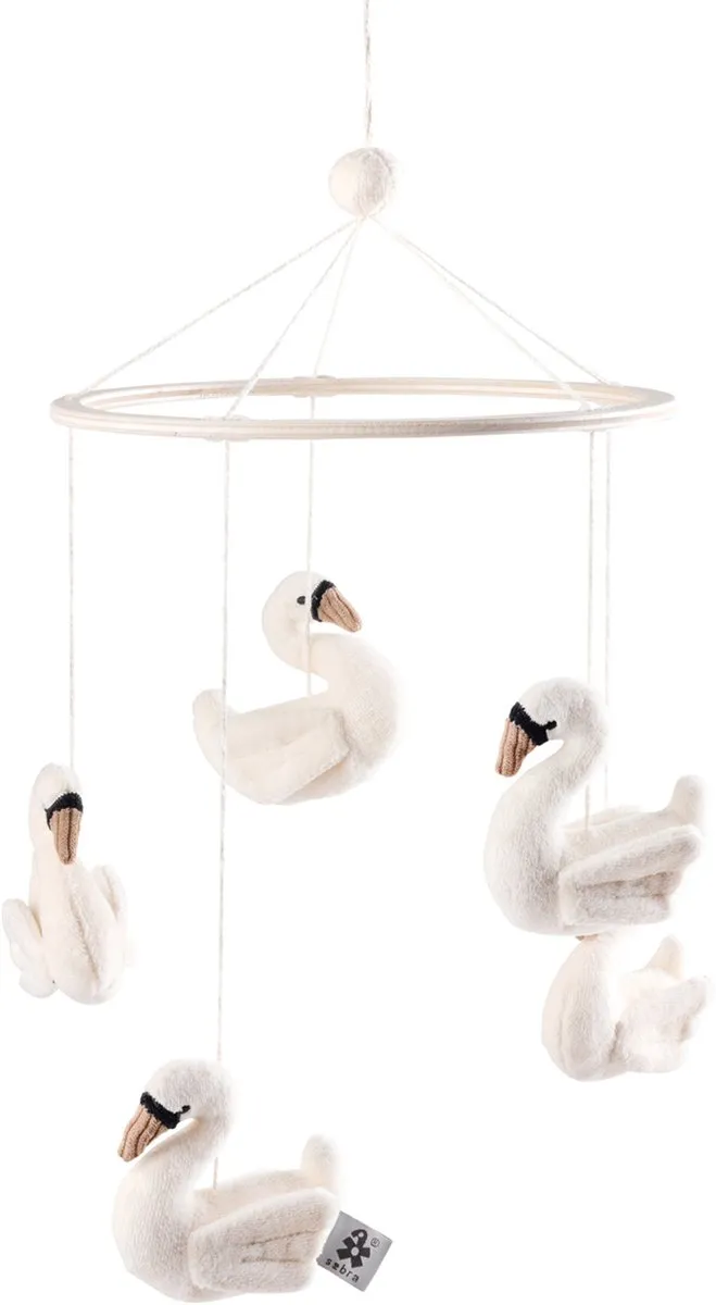 Sebra Baby Mobile Swans