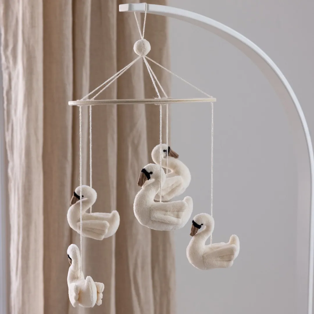 Sebra Baby Mobile Swans - Ivory