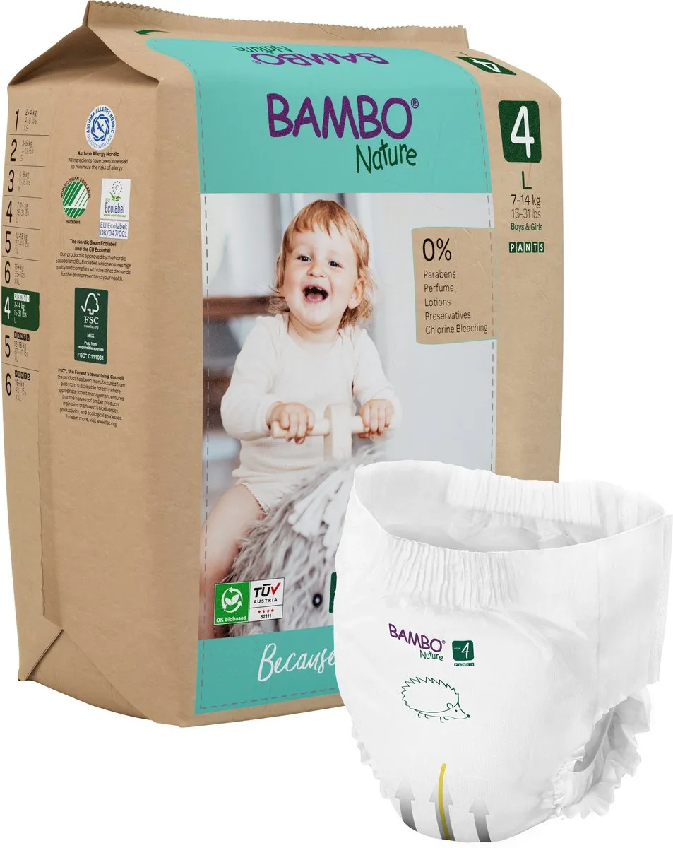 BAMBO Nature Luierbroekjes Maat 4 20 Stuks