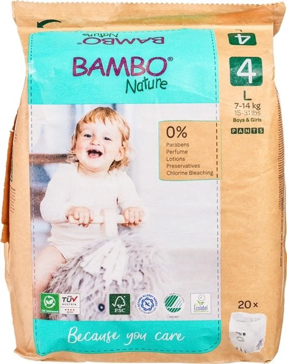 BAMBO Nature Luierbroekjes Maat 4 20 Stuks
