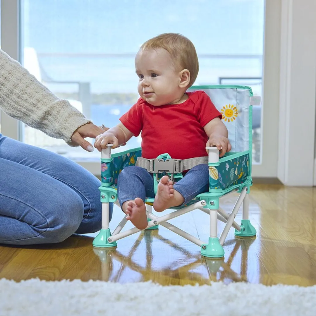 Bright Starts Stitch Pop N Sit Stoelverhoger - Multicolor