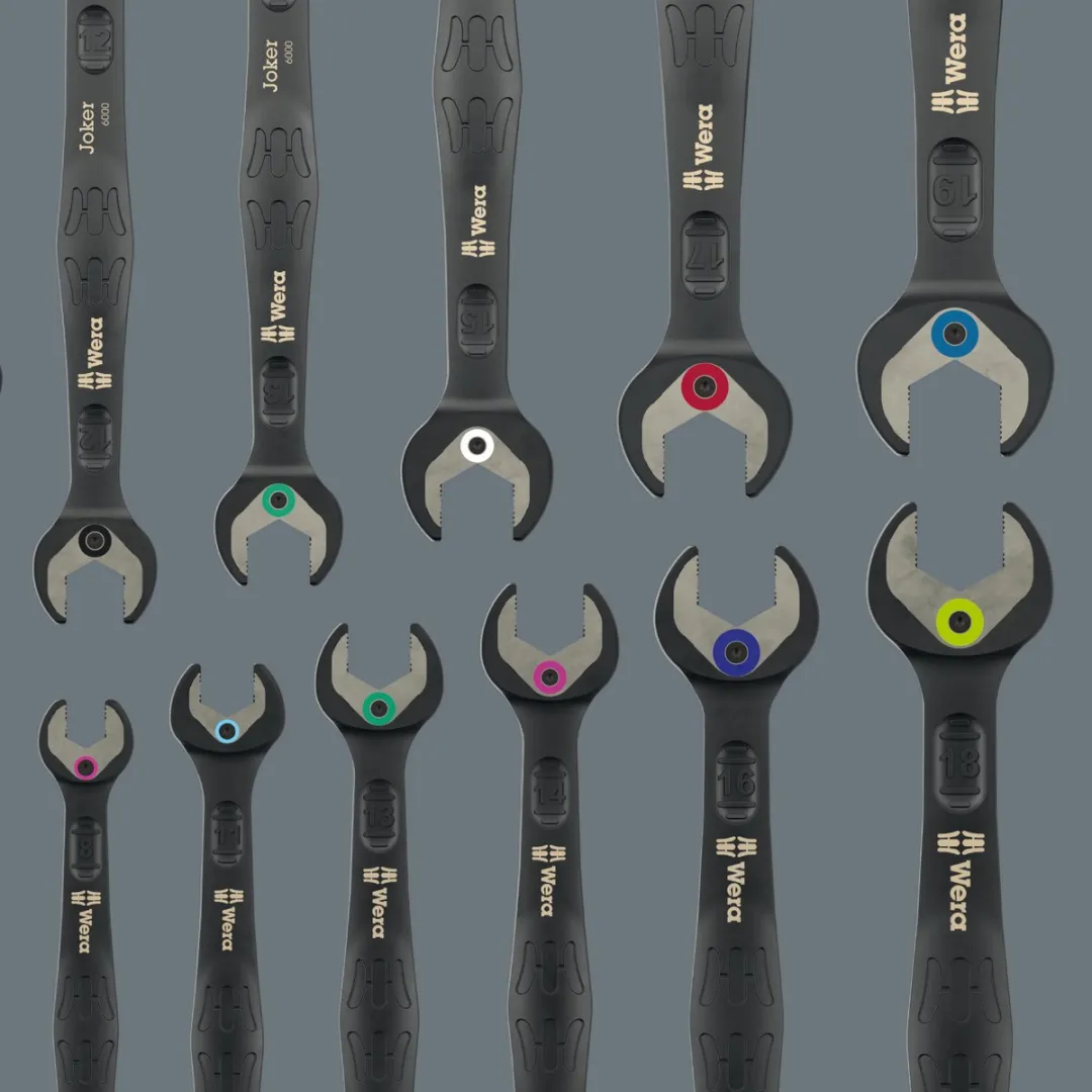 Wera 05020017001 6000 Joker Black Edition Ringratelsleutelset 11-delig - 8-19mm