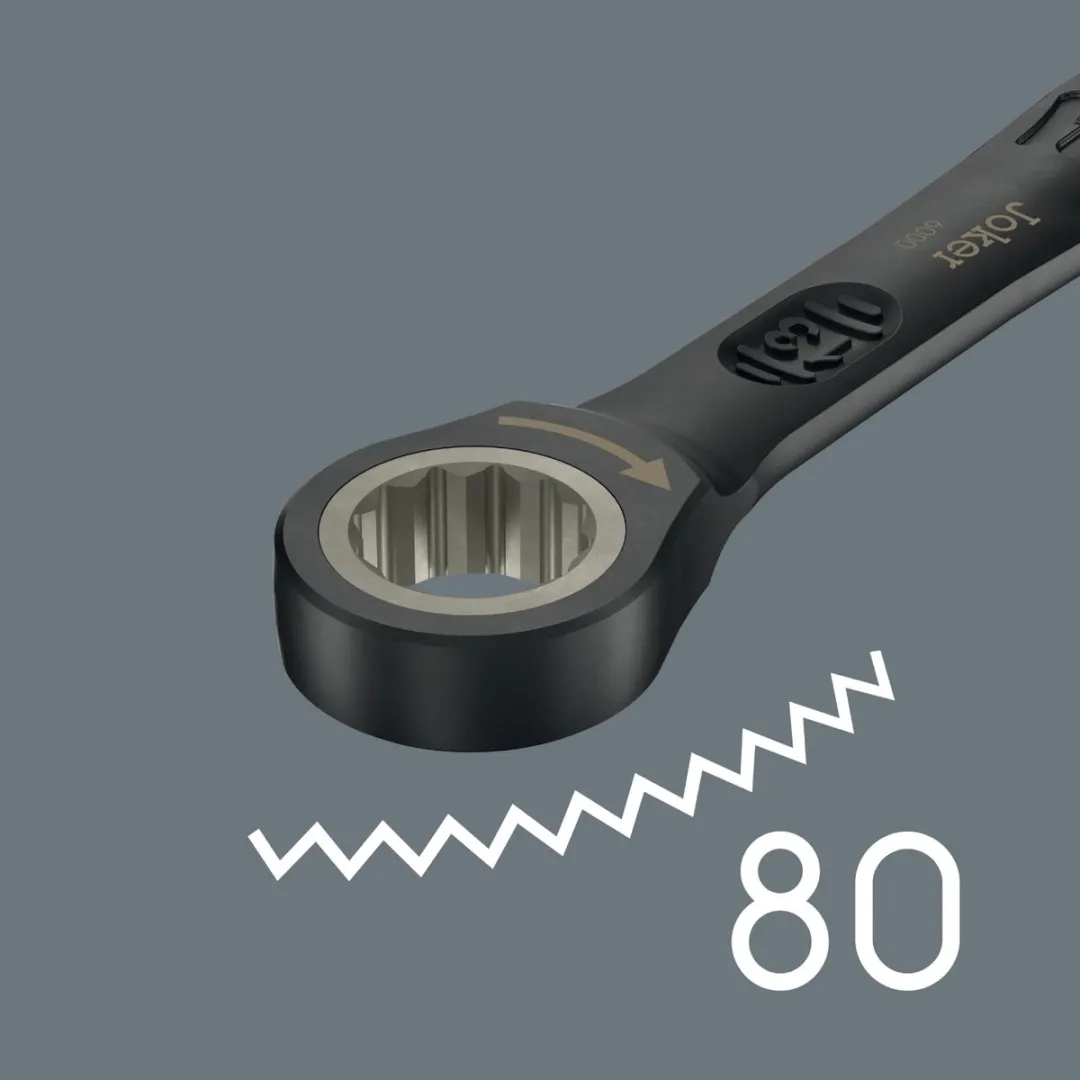 Wera 05020017001 6000 Joker Black Edition Ringratelsleutelset 11-delig - 8-19mm