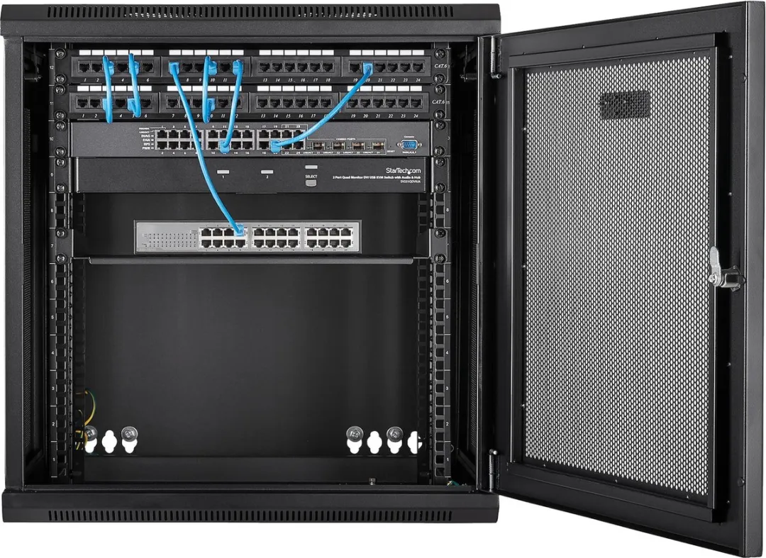 Startech RK12WALHM 12U Netwerk Cabinet - 40cm Diep - Zwart