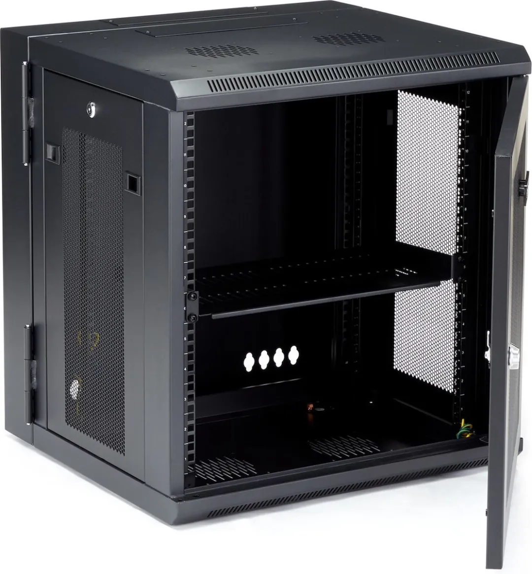Startech RK12WALHM 12U Netwerk Cabinet - 40cm Diep - Zwart - afbeelding 6 van 6