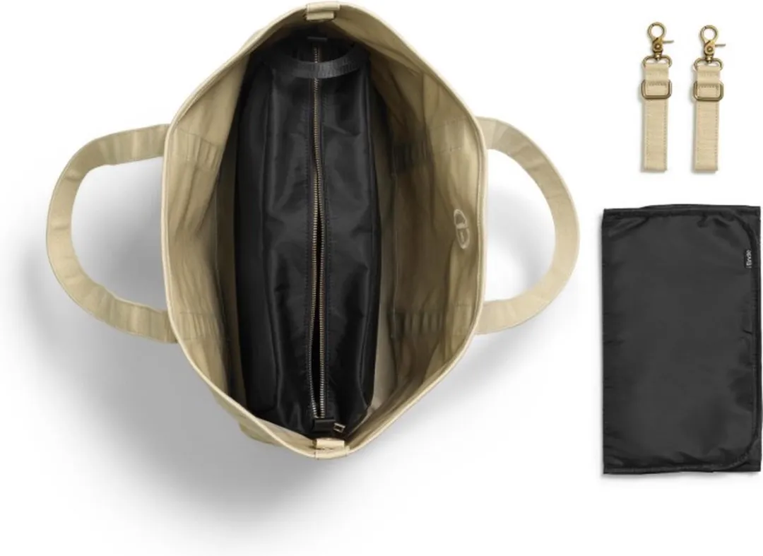 Elodie Canvas Tote Luiertas - Pure Khaki