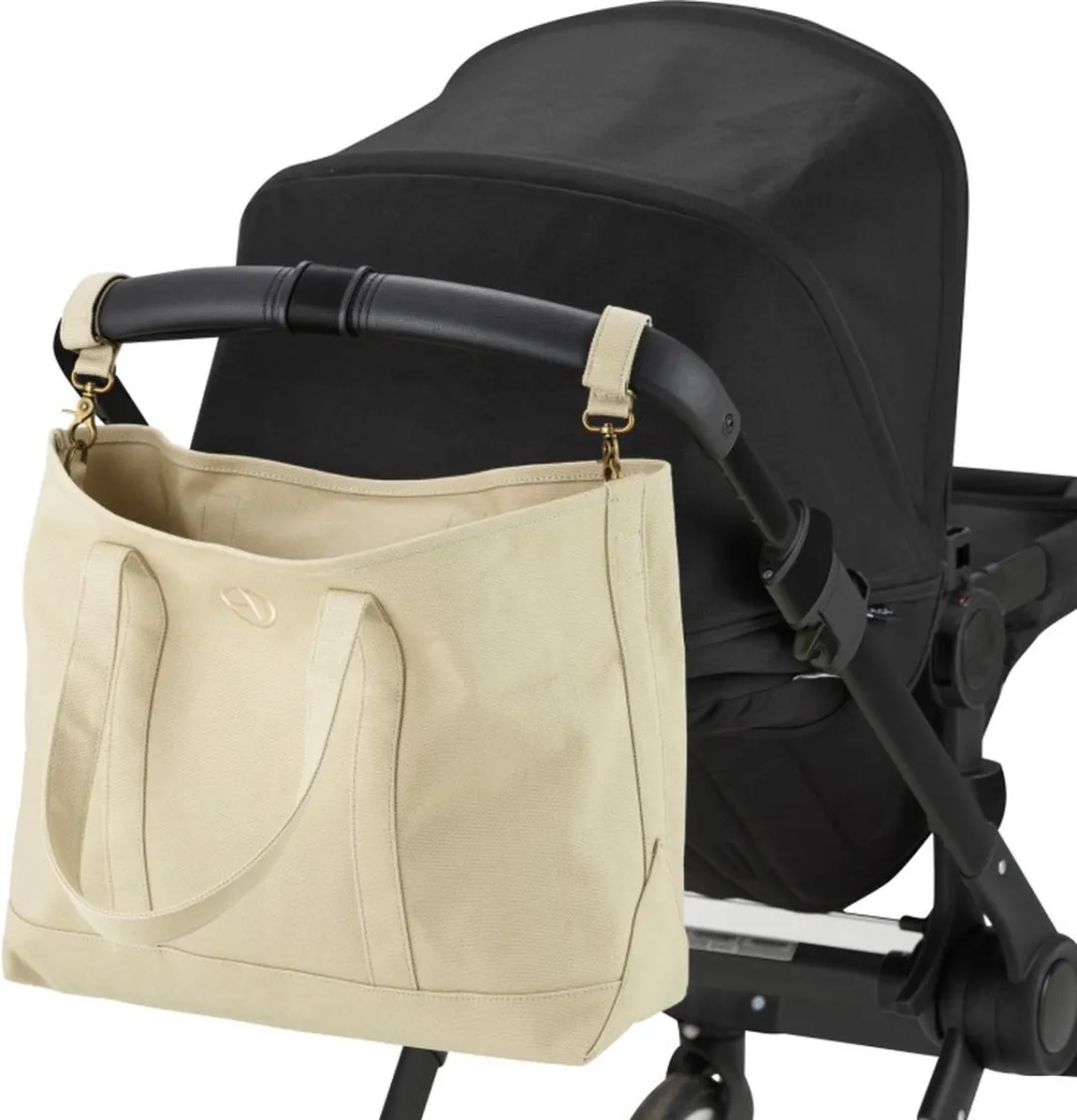Elodie Canvas Tote Luiertas - Pure Khaki
