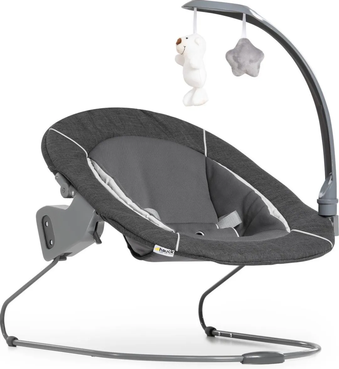 Hauck Alpha Bouncer 2-in-1 Deluxe Wipstoel - Melange Grey