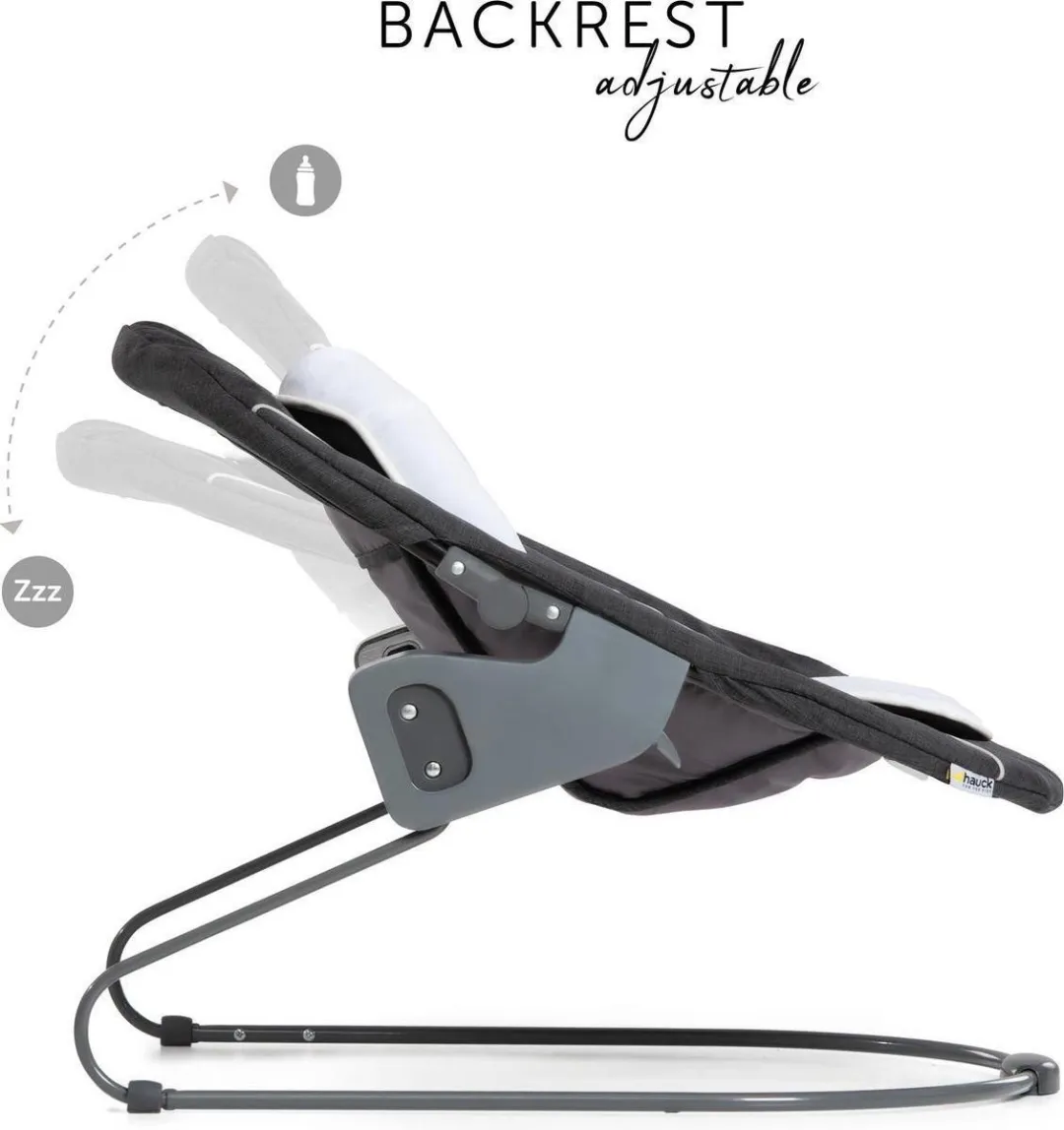 Hauck Alpha Bouncer 2-in-1 Deluxe Wipstoel - Melange Grey