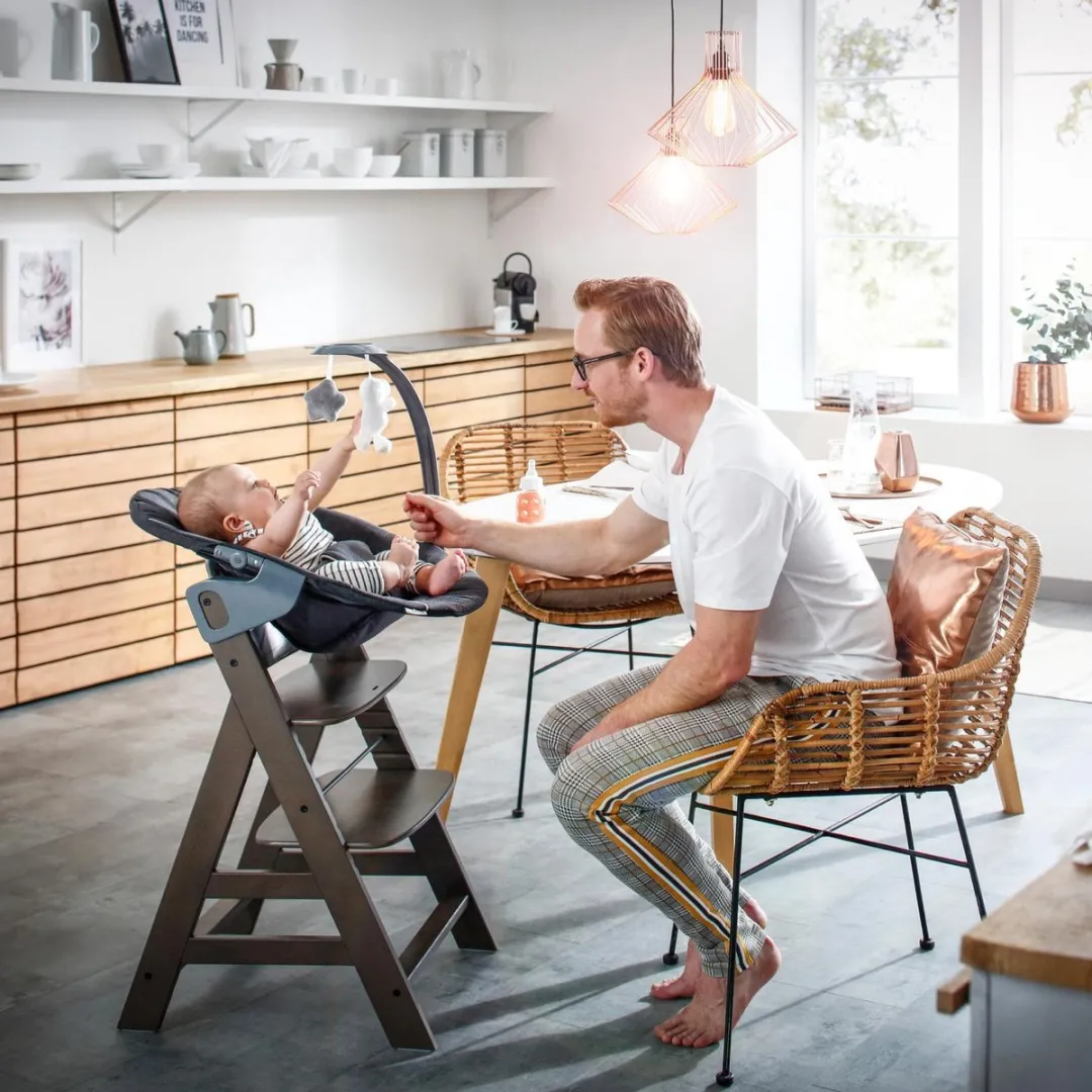 Hauck Alpha Bouncer 2-in-1 Deluxe Wipstoel - Melange Grey - afbeelding 6 van 6