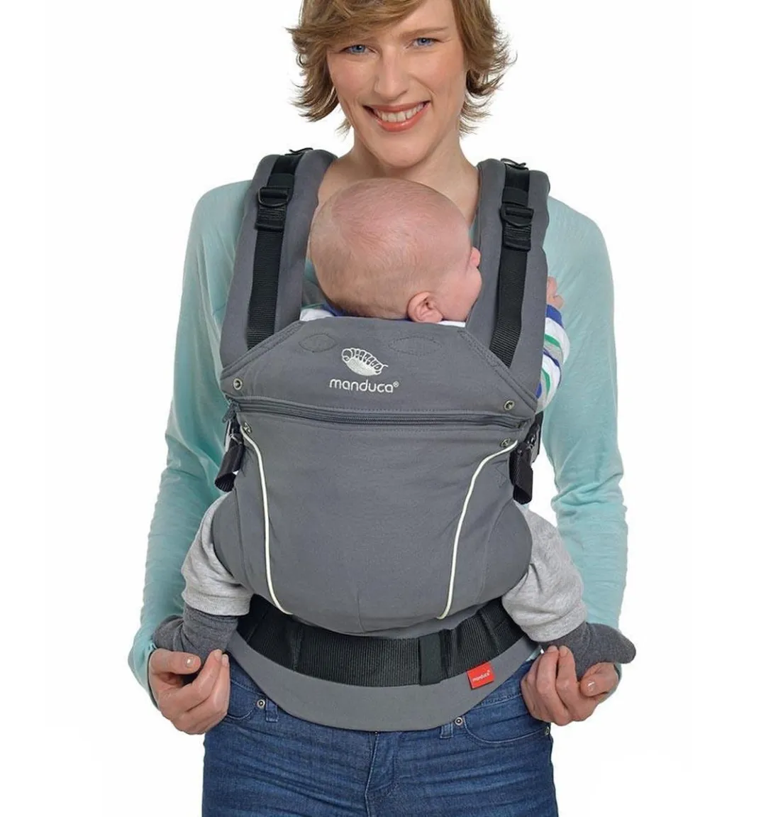 MANDUCA draagzak Pure Cotton Dark Grey 2018